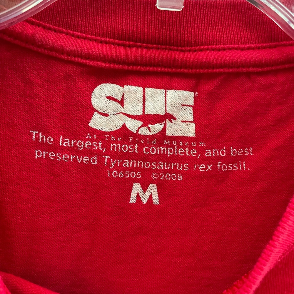 Sue at the Field Museum 100% Cotton Short Sleeve Unisex Tee Shirt Size Medium - Picture 5 of 6
